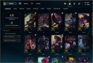 Conta unranked com 5 skins e 21 champs - League of Legends LOL