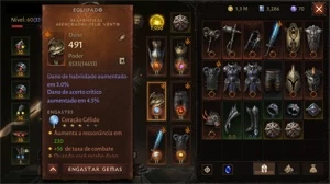 Cruzado Diablo Immortal - Ressonância: 1050 / TC: 6888