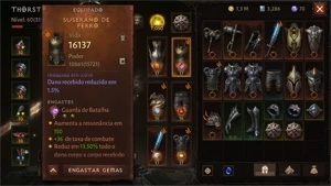 Cruzado Diablo Immortal - Ressonância: 1050 / TC: 6888