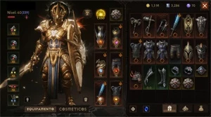 Cruzado Diablo Immortal - Ressonância: 1050 / TC: 6888