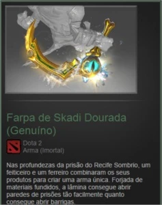 Adaga de ouro Slark (I M O R T A L) - DOTA 2