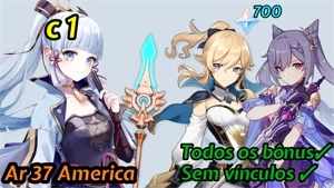Ayaka c1 + Espinha Celestial - Genshin Impact