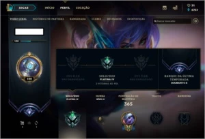 Vendo: Conta Platina IV (Últimas 3 temporadas diamante) - League of Legends LOL
