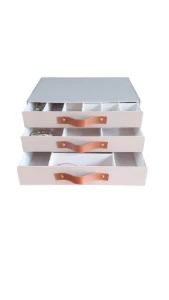 Gaveteiro para Joias e Bijuterias de 3 Gavetas - Artesanato e Personalizados