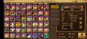 conta summoners war no servidor global com 64 nat5 e 190 6*
