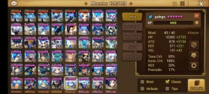conta summoners war no servidor global com 64 nat5 e 190 6*