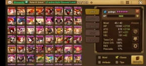 conta summoners war no servidor global com 64 nat5 e 190 6*