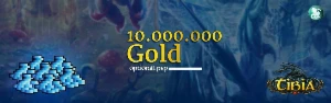 10.000.000 Gold - TIBIA - Optional PvP