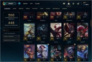 Conta ouro 4 com 52 skins e 79 champs (2 Prestigios) - League of Legends LOL