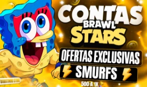 95% OFF|Contas Smurfs Brawl Stars+ Skins e Brindes🎁