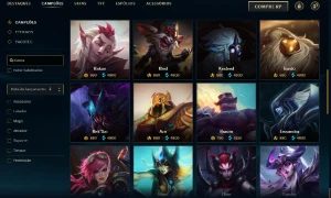 Unranked com 125 Champs e 73 Skins + 800 RP - League of Legends LOL