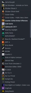 Conta Steam nível 182, 100jogos populares