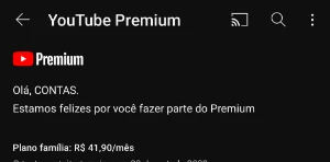 Youtube Premium de 30 dias (1 convite) - Assinaturas e Premi - Assinaturas e Premium