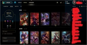 Conta League of Legends Unranked, 231 skins, 67 Legado, 4Ult LOL