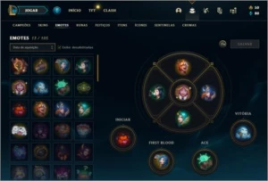 Conta bronze 1 com 14 skins e 34 champs - League of Legends LOL