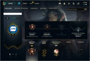 Conta bronze 1 com 14 skins e 34 champs - League of Legends LOL