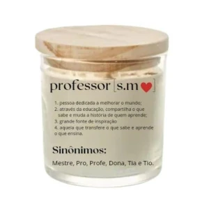 Lembrança Vela Aromática Dia dos Professores 200g