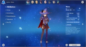 Genshin Impact AR 15 Mona + Espada Celestial