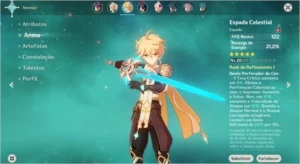 Genshin Impact AR 15 Mona + Espada Celestial