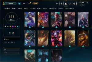 Unranked com TODOS os Champs e 141 Skins ( MID / JG / ADC ) - League of Legends LOL