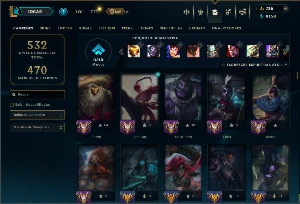 Unranked com TODOS os Champs e 141 Skins ( MID / JG / ADC ) - League of Legends LOL