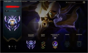 CONTA D1 DROPADA INATIVIDADE DO MASTER SÓ SKIN BOA - League of Legends LOL