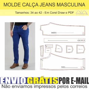 Kit 350 Moldes De Roupas Masculino Em PDF / Não Paga Frete - Others