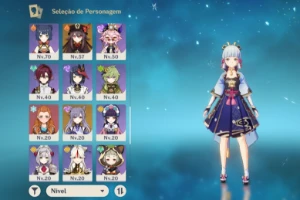 Conta ayaka+xiao C1+yae miko+venti C1+baal+hutao mais 9 5* - Genshin Impact