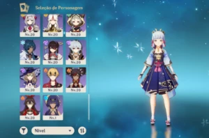Conta ayaka+xiao C1+yae miko+venti C1+baal+hutao mais 9 5* - Genshin Impact