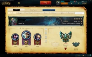 Combo 2 contas: Conta Diamante V + Conta Platina IV - League of Legends LOL