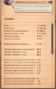 Contas e Spec de Albion Online