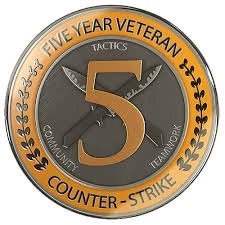 Conta steam medalhas csgo de 5/10 anos de serviço