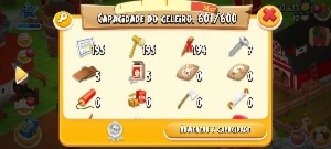 Fazendinha com 570+ itens de terra Hay Day