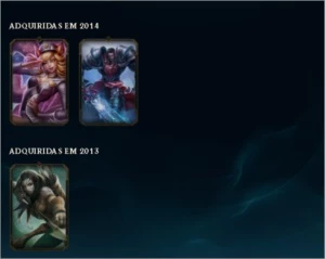 Conta LOL 2013 45 Skins Prata I LVL 108 - League of Legends