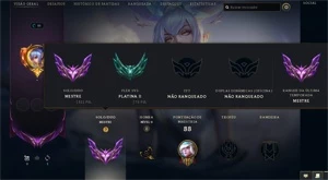 Conta League of Legends Mestre LOL