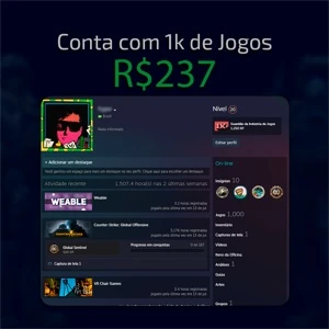 Conta Steam com +1.000 Jogos