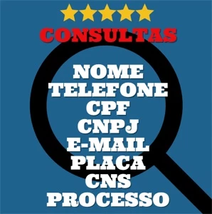 Consultas - Nome Telefone CPF CNPJ e-mail Placa CNS Processo