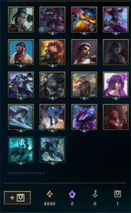 SMURF COM 6K DE RP E 53K DE ESSENCIA - League of Legends LOL