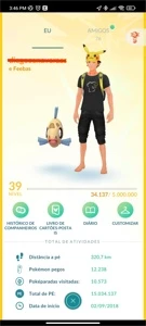 Conta Pokémon Go Level 39 Instinct Super