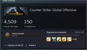 Conta Steam com vários jogos.