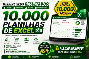 💥SOMENTE HOJE💥 10 Mil Planilhas Excel