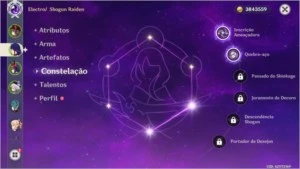Genshin ar 47 com hutao, Raiden c2 com luz cortador de grama - Genshin Impact