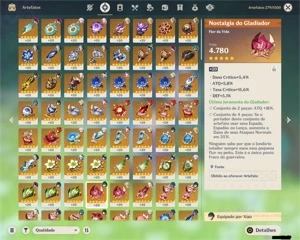 Conta level 56, Zhong, Xiao, Venti, kazuha e muito mais - Genshin Impact