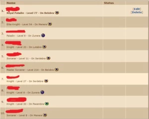 Vendo MS 214 - Belobra (Valor negociável) - Tibia