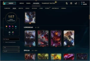 Conta League of legends jogada desde a season 2 LOL