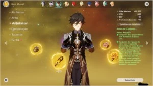 conta genshim AR 53 build perfeita com 3 5* dilluc cons 2 - Genshin Impact