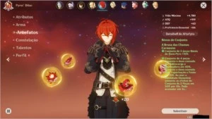 conta genshim AR 53 build perfeita com 3 5* dilluc cons 2 - Genshin Impact