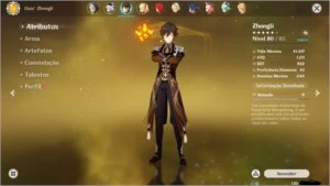 conta genshim AR 53 build perfeita com 3 5* dilluc cons 2 - Genshin Impact