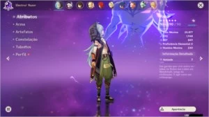 conta genshim AR 53 build perfeita com 3 5* dilluc cons 2 - Genshin Impact