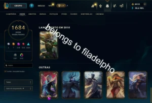 1684 Skins+Ahri VIP + Skins Raras(Pax, Silver Kayle, etc) - League of Legends LOL